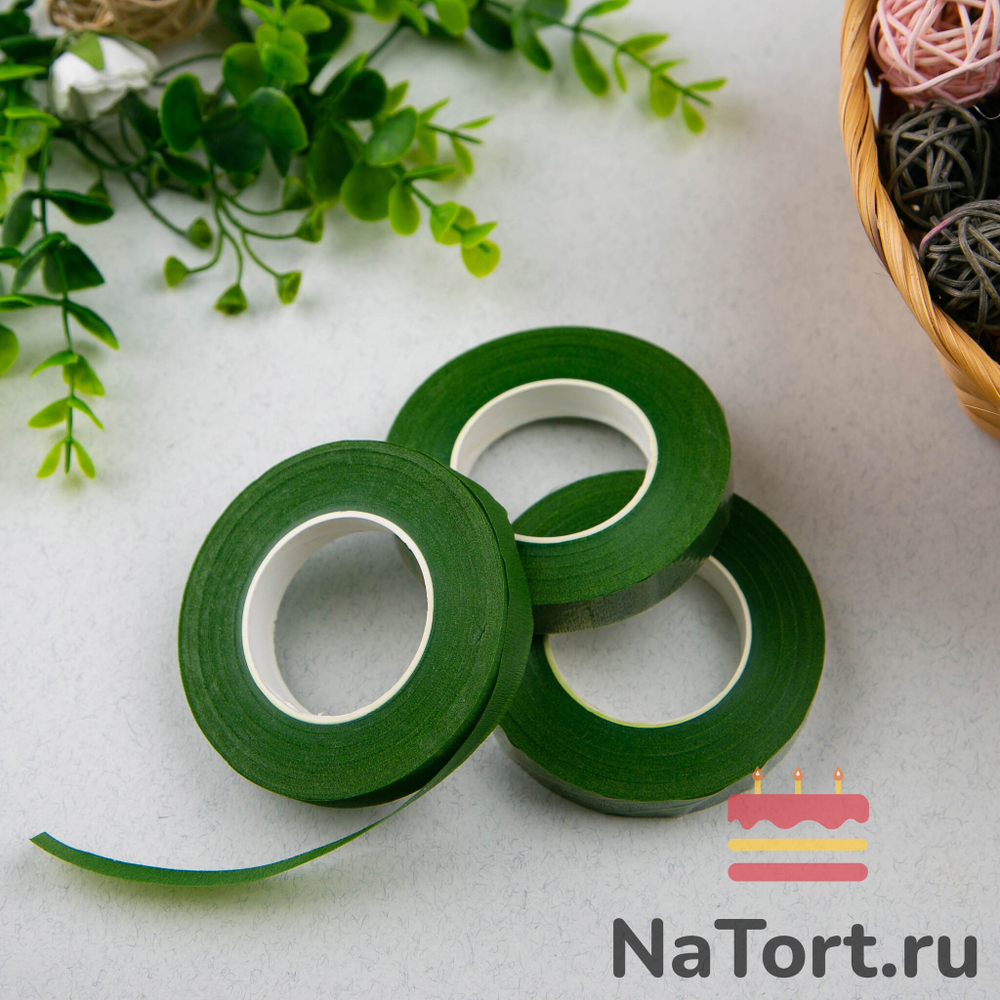 Тейп-лента зелёная, 12мм