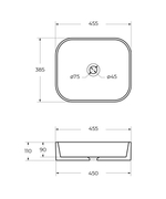 Раковина накладная Cezares CZR-6450