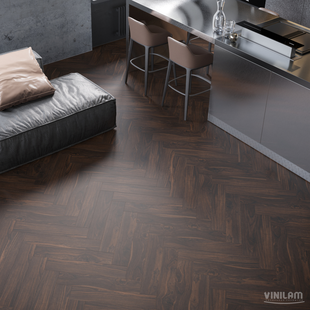 SPC ламинат VINILPOL Herringbon 9977 Паркет Да Винчи (1.355м2)