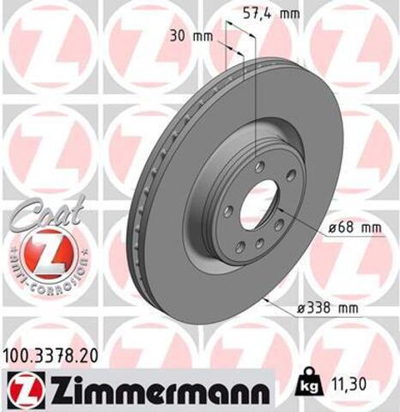 ZIMMERMANN - 100337820-ZIM - Brake Disc