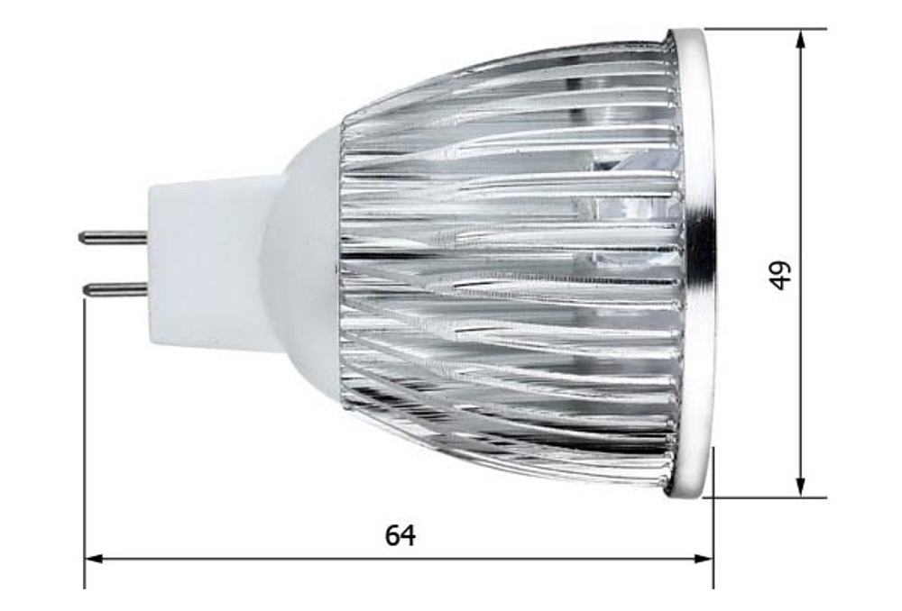Лампа УФ светодиодная 5W 12V R50 GU5.3