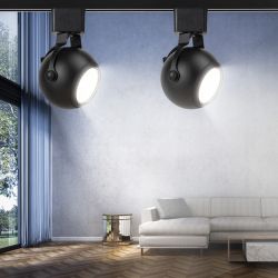 Трековый светильник однофазный ЭРА TR35-GU10 BK под лампу GU10 черный | Однофазные светильники под лампу