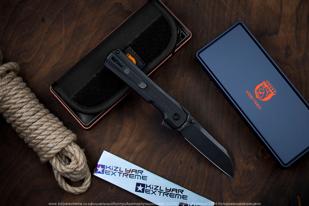 Нож Vosteed Valkyrie сталь Nitro-V Black Stonewash рукоять Black Micarta