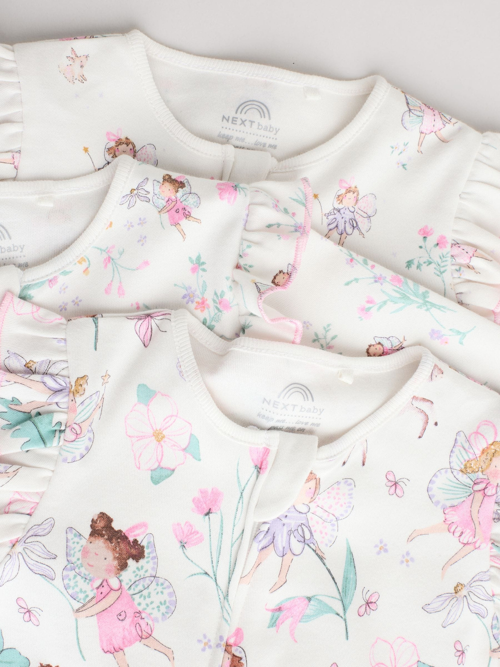 Комбинезон / Cлип для малышей Next F13-316, 3 шт., Белый