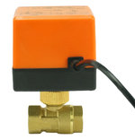 Robinet à tournant sphérique en laiton Fileté NPT/BSP port standard Elephant RP.BRASS.120.MM 232 PSI avec actionnement électrique 110VAC sans interrupteurs de fin de course