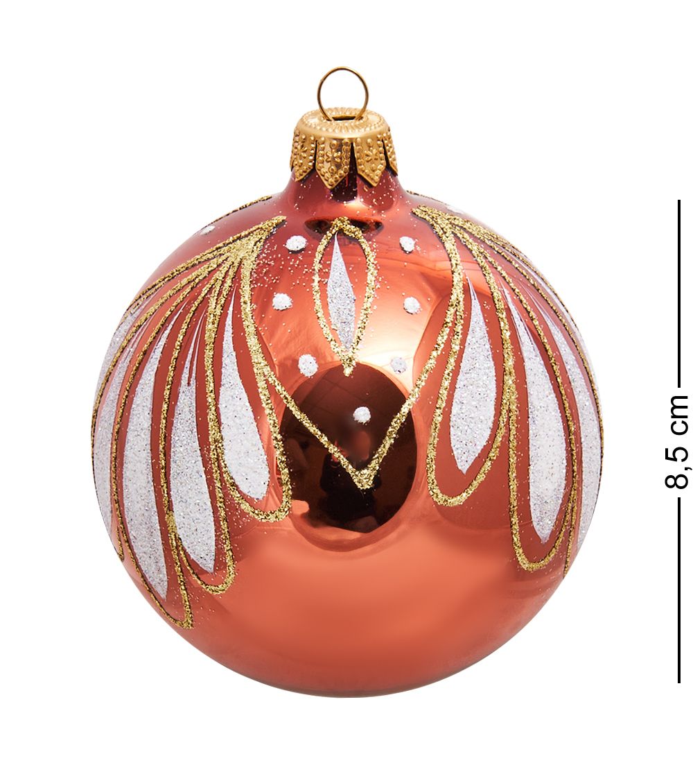 Элита НФШ-1374/2 Набор ел.украшений Шар 2шт «Перо павлина» 85 мм