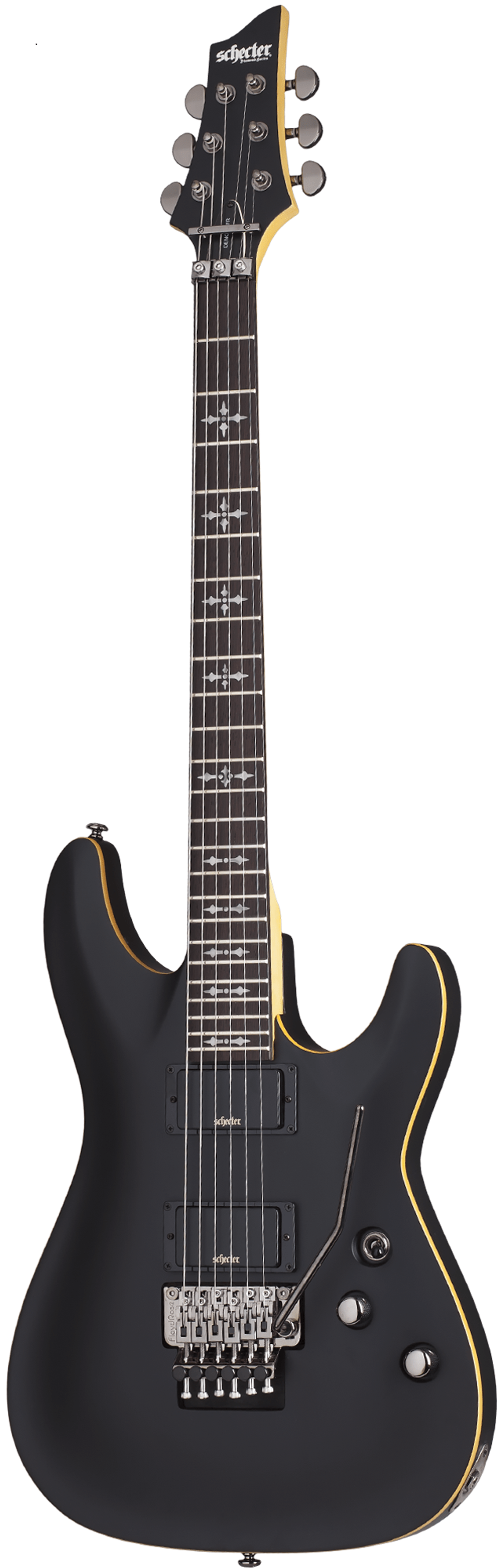 Schecter DEMON-6 FR AGED BLACK SATIN