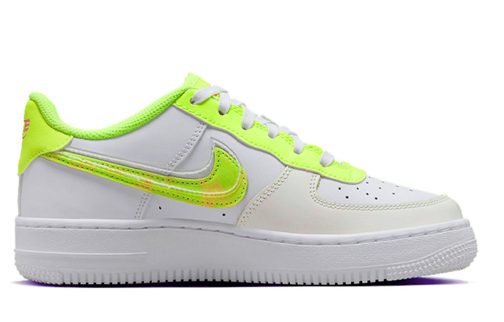 Nike Air Force 1 Low green hammer non-slip shock absorption wear-resistant low-top sneakers white