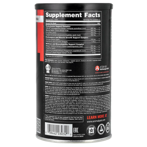 Animal, Advanced Test®, пищевая добавка, 21 упаковка