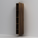 Шкаф-пенал, подвесной, правый, 30 см, двери, push-to-open, орех AM.PM Gem M90CHR0306HF