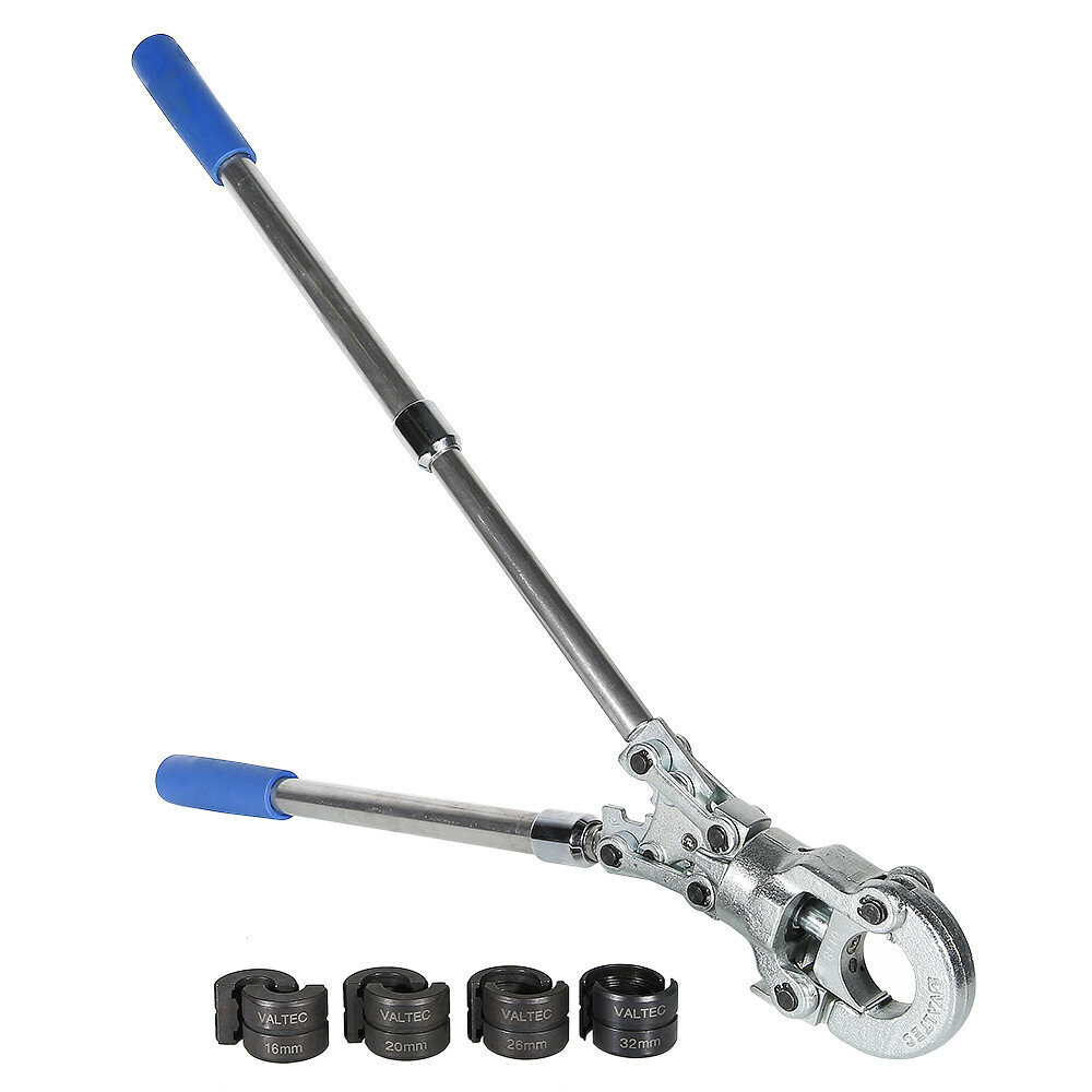 Пресс-клещи с комплектом насадок 16-32 мм, TH Valtec Vtm.293.0.160032