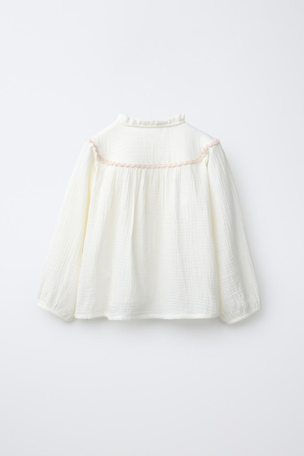 ZARA ПИЖАМА С КОНТРАСТНОЙ ВОЛНИСТОЙ ТЕКСТУРОЙ, ЭКРЮ