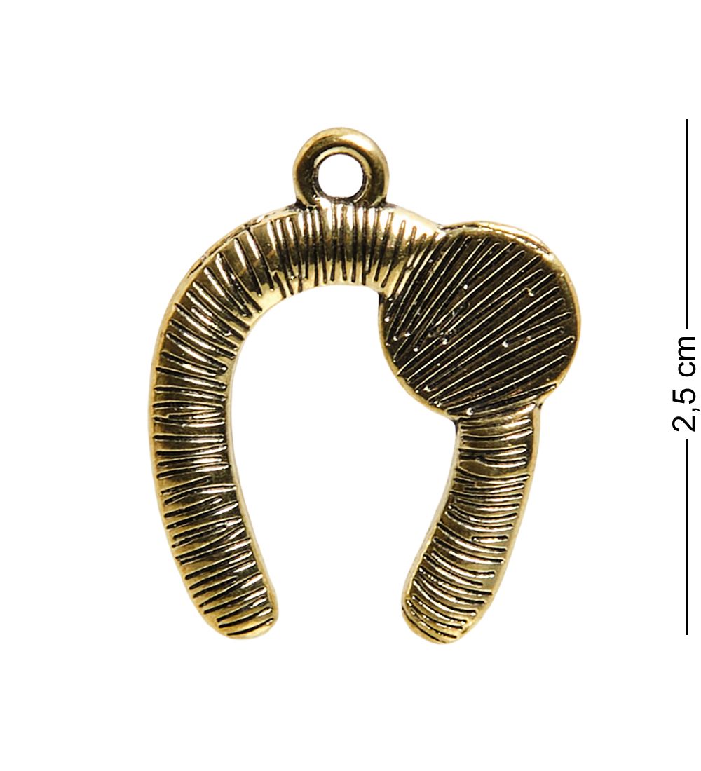 AM-3324 Фигурка кошельковая «Подкова на счастье» (латунь)