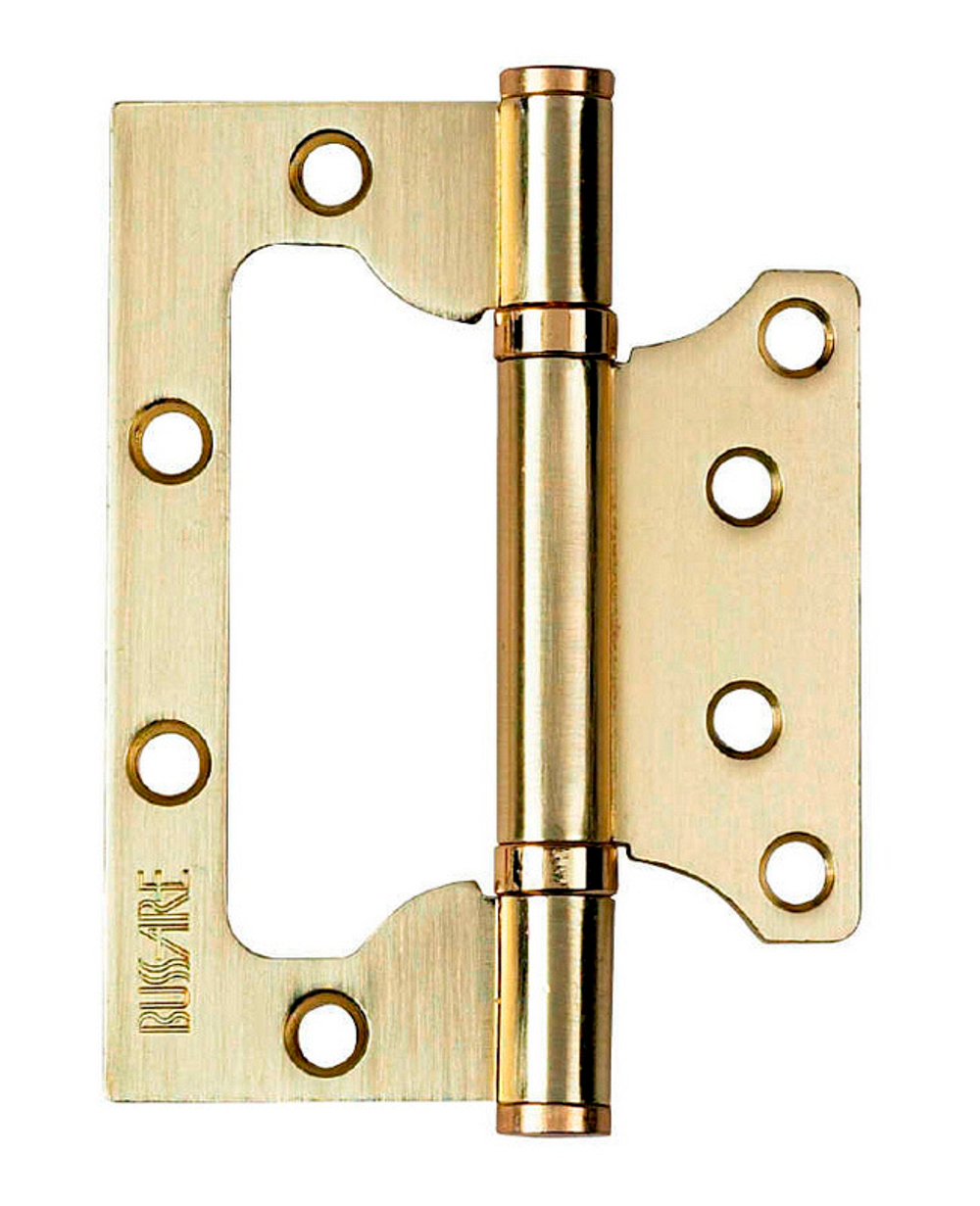 Петля BUSSARE B020-U накладная 100x75x2.5-2BB-1SG золото матовое