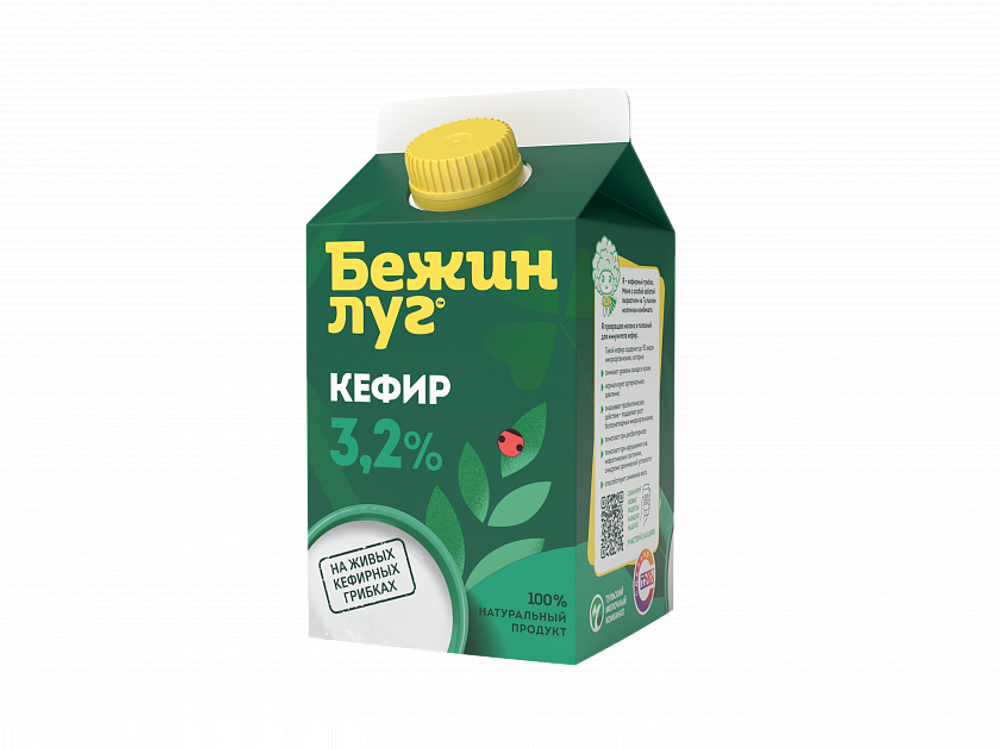 Кефир Бежин Луг 3.2%, 0.45 кг