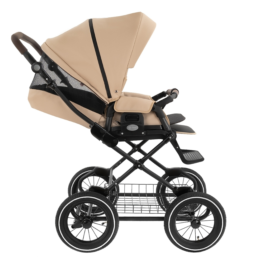 Коляска 2 в 1 ROAN BASS NEXT 2 в1 CLASSIC d12 leather Caramel