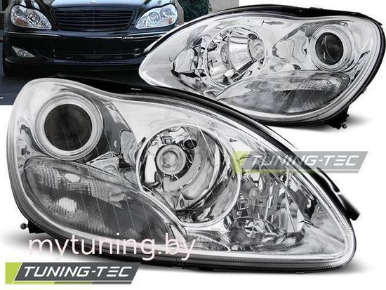 Фары передние CHROME для MERCEDES W220 S-KLASA 09.98-05.05