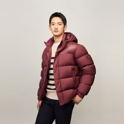 Пуховик мужской TOMMY HILFIGER MIX DOWN HOODED PUFF