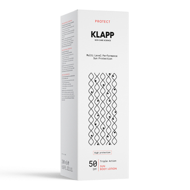 KLAPP Солнцезащитный лосьон для тела SPF50- SUN PROTECT Multi Level Performance, 200 мл