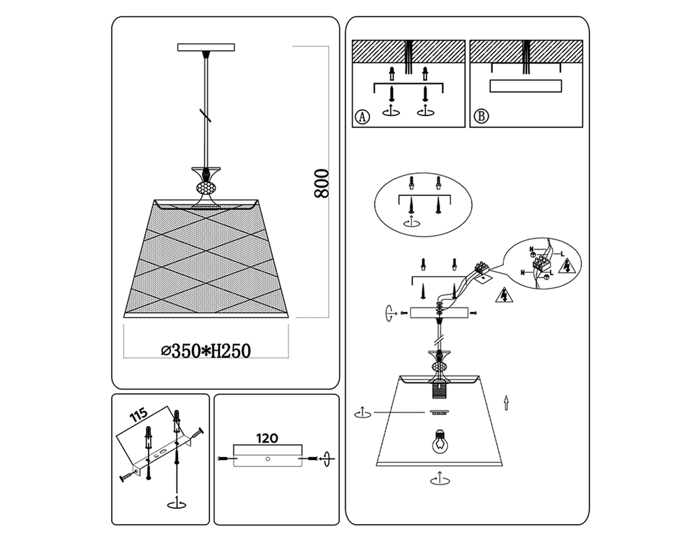 Ambrella Подвесной светильник Loft TR8439