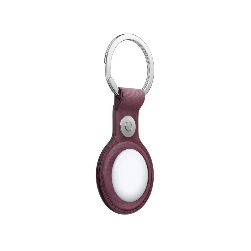Тканевый брелок с заводным кольцом Apple FineWoven Key Ring для AirTag, Красная шелковица