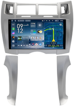 Магнитола для Toyota Vitz 2, Yaris 2 2005-2011 (рамка серебро тип 2) - Teyes CC4-PRO монитор 9.5" 2K QLED на Android 13, Snapdragon 778G, AI, CarPlay, DSP, 4G SIM-слот