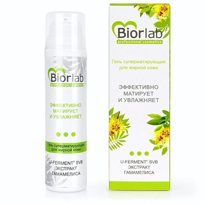 Суперматирующий гель для жирной кожи BiorLab - 50 гр.