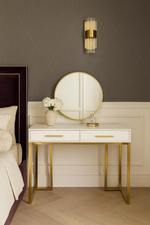 Стол-консоль Ist Casa Армада, 120х60х78 см, белый, золото