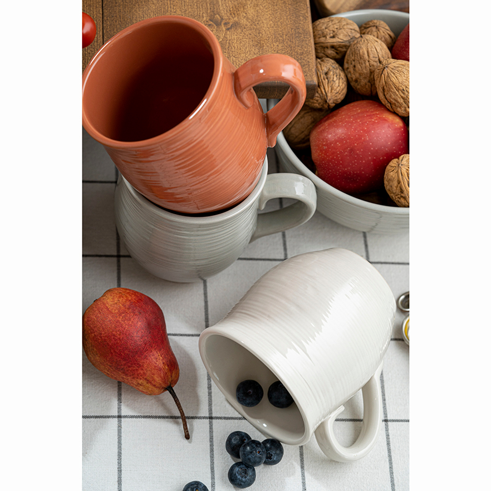 Кружка in the village, 490 мл, светло-бежевая