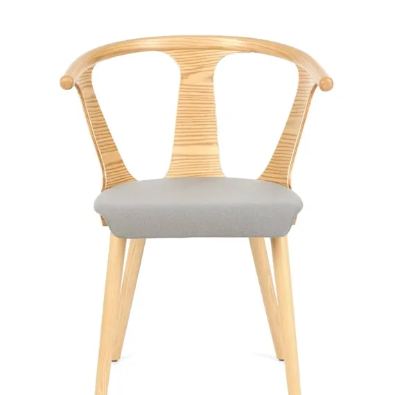 Стул Yard светлое дерево с серым сиденьем