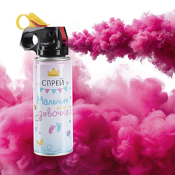 Спрей краска "Холи для Гендер Пати", розовый цвет