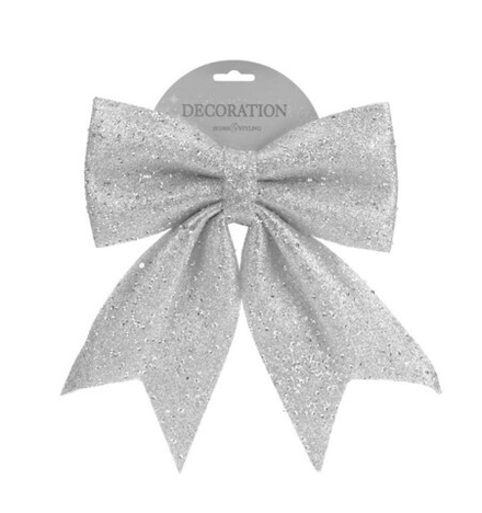 Бант 21х28см, серебро, SYHDJA-3223234