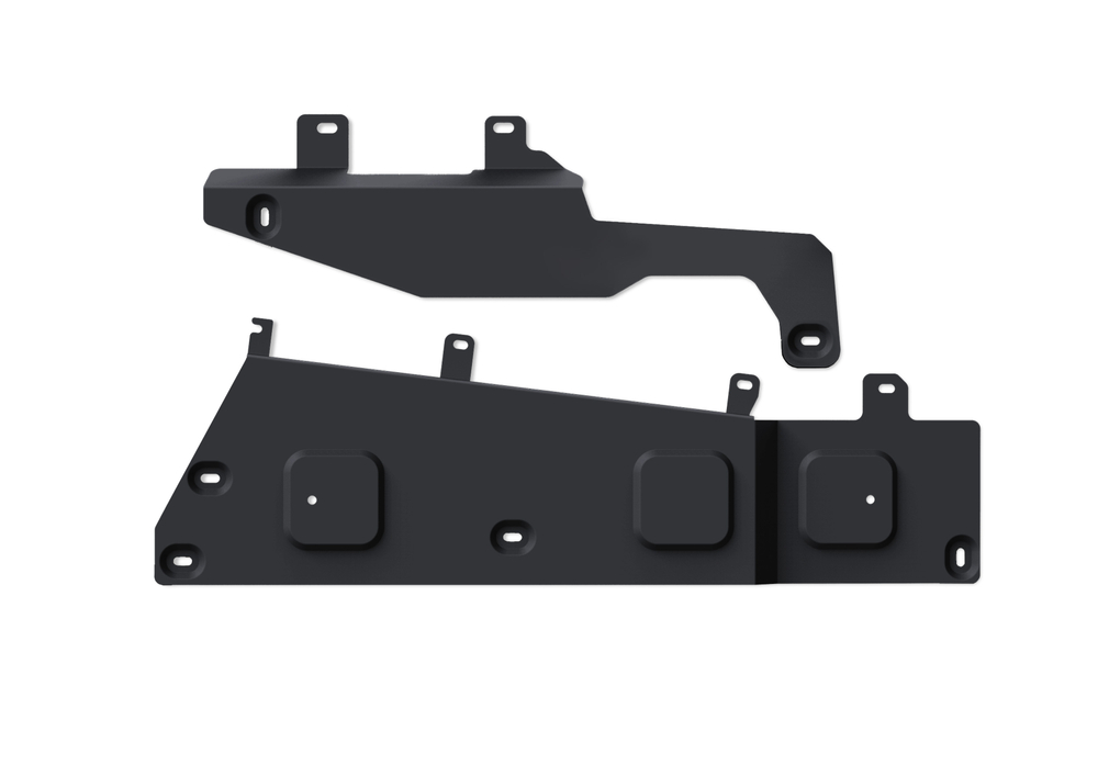 Защита топливных магистралей АвтоБроня для Geely Okavango I поколение рестайлинг (VX11) РКПП FWD 2024-н.в., рынок РФ, сталь 1.5 мм, с крепежом, штампованная, 111.01945.1