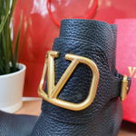 Кожаные ботильоны