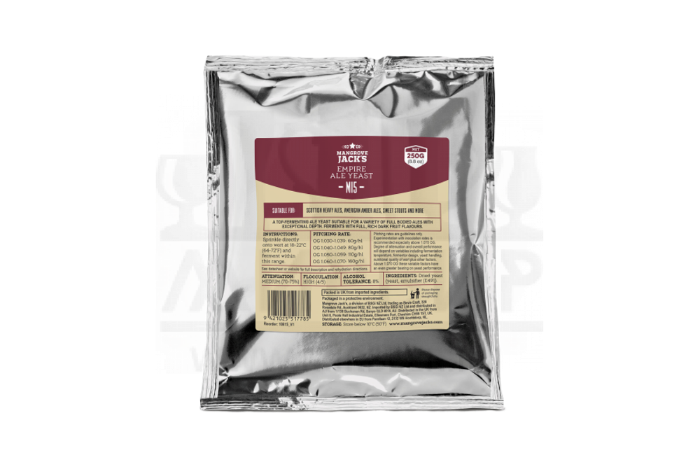 Пивные дрожжи Mangrove Jack's "Yeast Empire Ale M15", 250 г