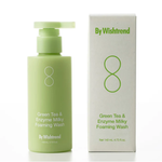 Пенка очищающая энзимная с зелёным чаем By Wishtrend Green tea & enzyme milky foaming wash, 140 мл