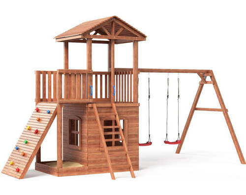 Спортивно игровой комплекс Можга Башня с деревянной крышей