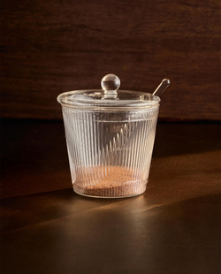 Zara Home сахарница из боросиликатного стекла, цвет прозрачный, 11.5 см