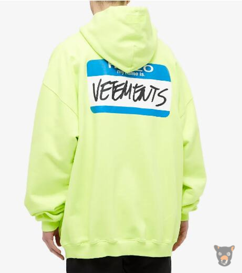 Худи Vetements "My name is Vetements"