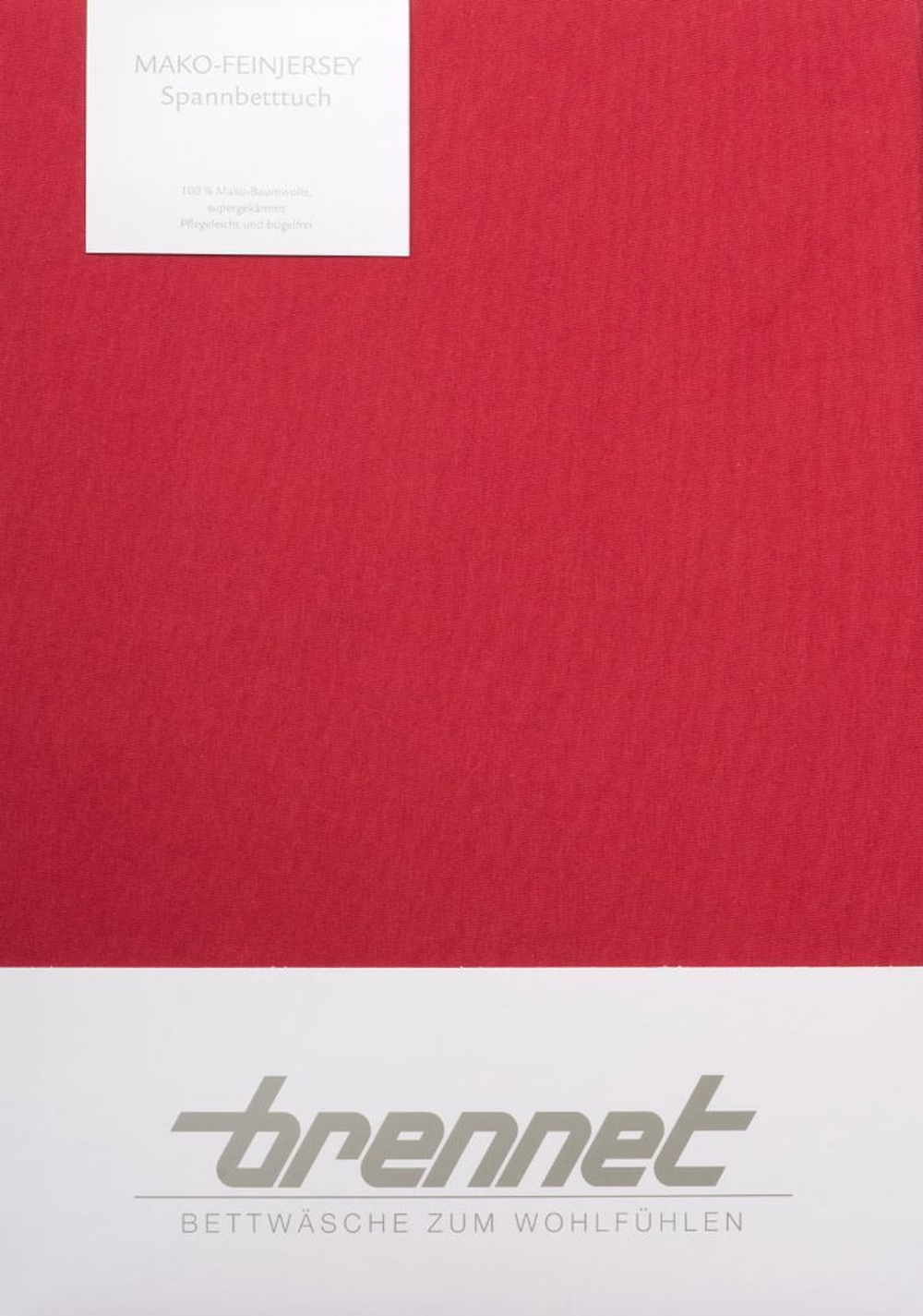 Простыня на резинке 180х200 Brennet 0036 550 красная Германия фото