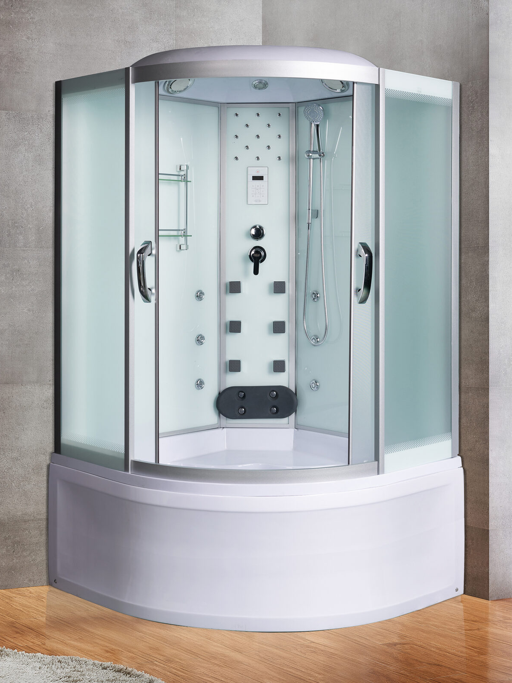 Душевая кабина RIVER TEMZA 135/135/55 МТ 135х135х220 10000000802 Универсальная Четверть круга