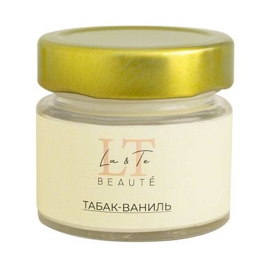 Свеча ароматическая 100 мл Табак&amp;Ваниль La and Te beaute LT-0004