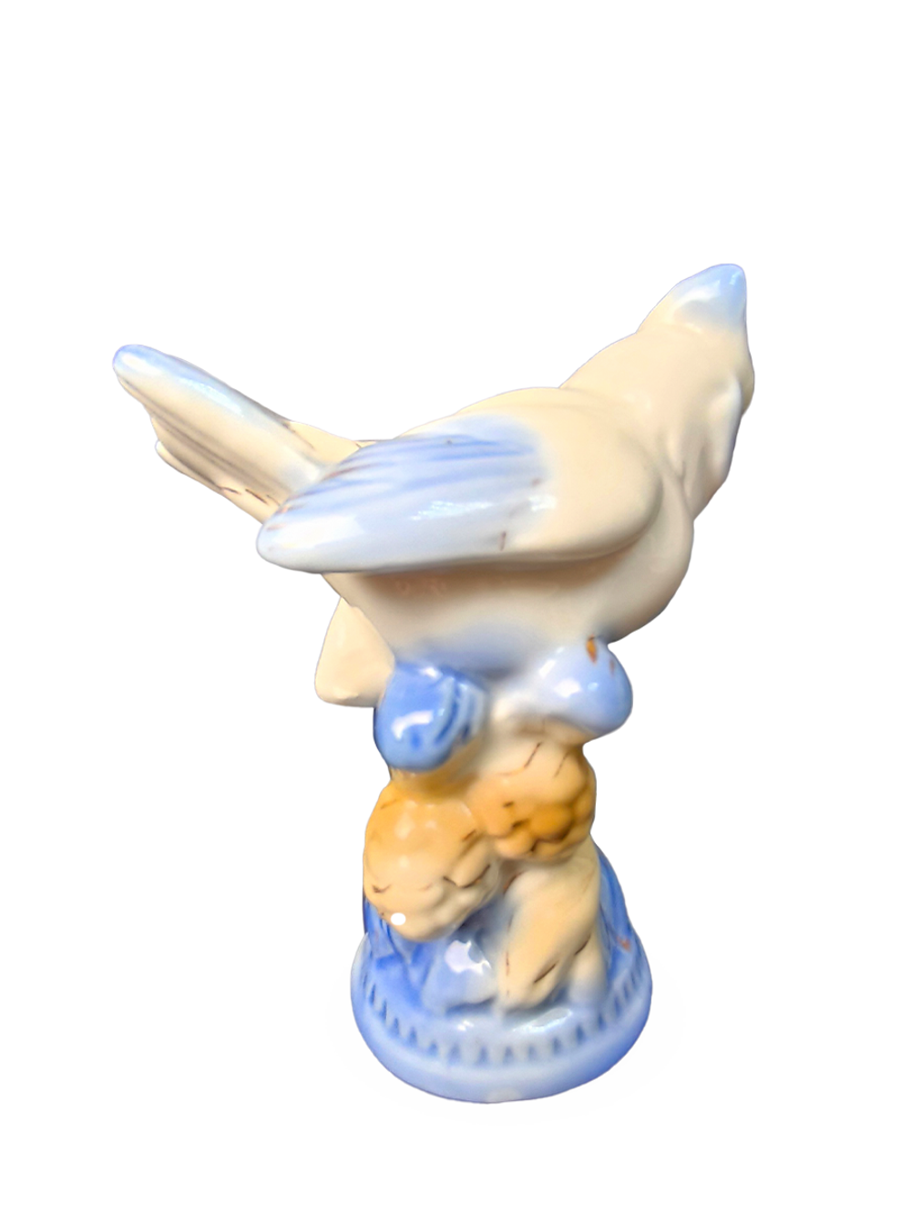 Фарфоровая статуэтка "Хохлатая синица" ФФЗ Гжель