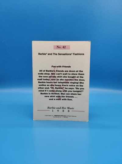 Аксессуар винтажная карточка Барби 90х 03973
