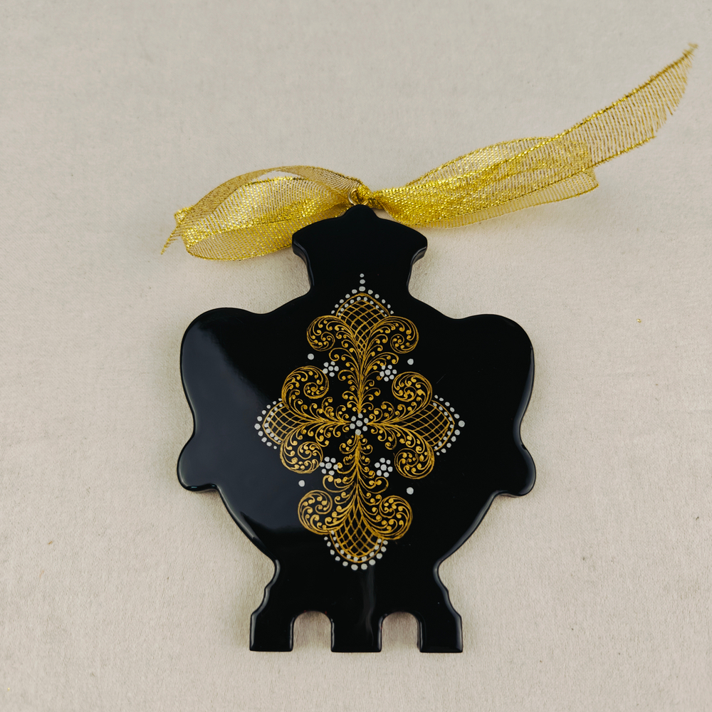 Сувенир Самовар "За водицей" с росписью Палех в коробке