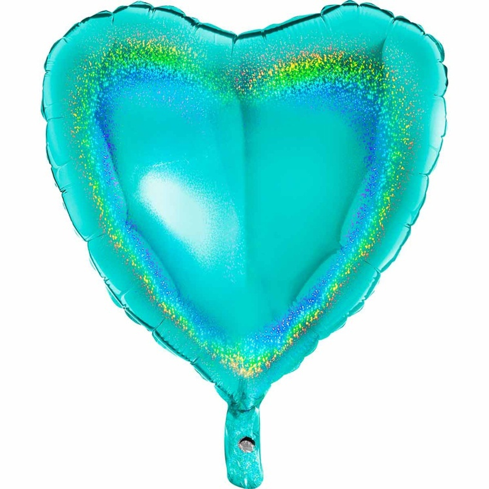 Фольгированная фигура, сердце, 18"/46СМ 18" Tiffany