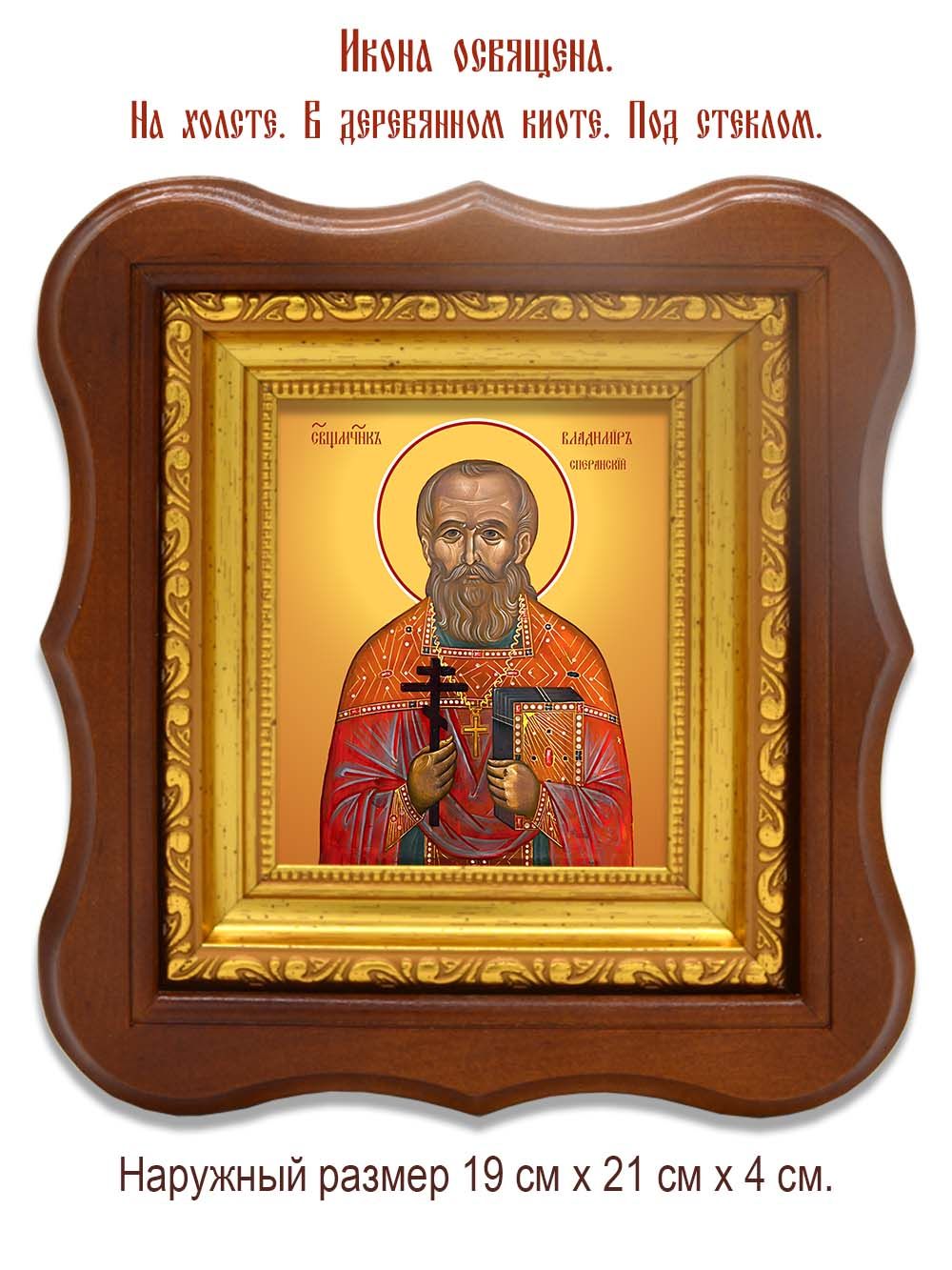 Владимир Сперанский священномученик. Икона на холсте.