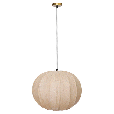 Светильник подвесной texture rib, D48 см, бежевый
