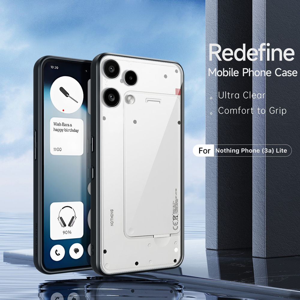 Чехол прозрачный противоударный для Nothing Phone 3(a) Lite, серия Aimo Series от Dux Ducis