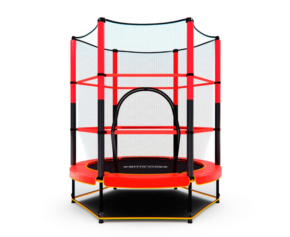 Батут детский DFC TRAMPOLINE-RED 55" с сеткой